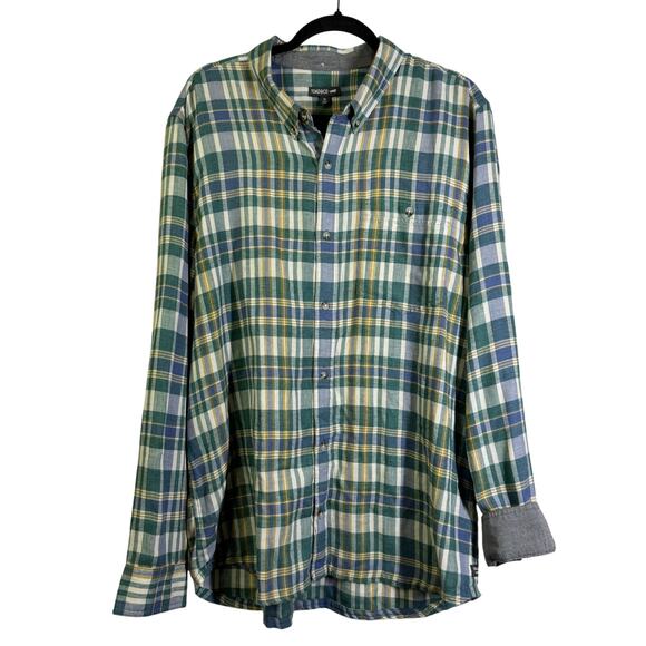 TOAD & CO Shirt XL Airsmyth Lightweight Plaid Flannel Button Down Recycled - Picture 2 of 15